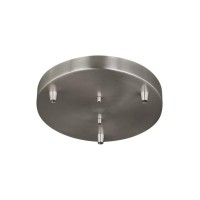 Sea Gull Lighting 7449403-962 Towner Three-Light Cluster Canopy Hanging Modern Light Fixture, Brushed Nickel Finish