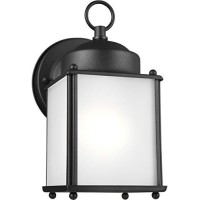 Generation Lighting 859200112 New Castle One Light Outdoor Wall Lantern Black Finish