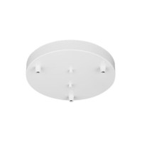 Generation Lighting 7449403-15 Hanging Globe Three Light Cluster Canopy, White Finish