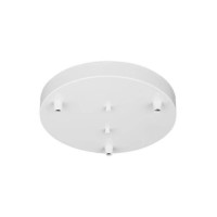 Generation Lighting 7449403-15 Hanging Globe Three Light Cluster Canopy, White Finish