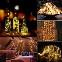 Liyuanq Solar String Lights, 2 Pack 100 Led Solar Fairy Lights 33 Feet 8 Modes Copper Wire Lights Waterproof Outdoor String Lights For Garden Patio Gate Yard Party Wedding Indoor Bedroom Warm White