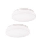 Coramdeo 7 Inch Round Led Ceiling Flush Mount For Hallway Bedroom Laundry Utility Rooms And Closets Built In Led Gives 75W O