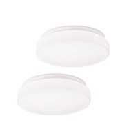 Coramdeo 7 Inch Round Led Ceiling Flush Mount For Hallway Bedroom Laundry Utility Rooms And Closets Built In Led Gives 75W O