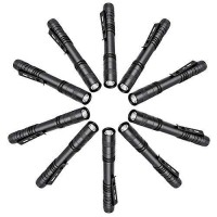 Tileon Pen Flashlight,10Pcs Led Pen Light Flashlights With Clip,500 Lumen Mini Flashlight Medical Penlight