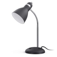 Lepower Metal Desk Lamp, Eye-Caring Table Lamp, Study Lamps With Flexible Goose Neck For Bedroom And Office (Sandy Black)