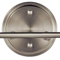 Kichler Winslow 1275 Vanity Light In Brushed Nickel 2Light Transitional Bathroom Light With Clear Seeded Glass 1275 W