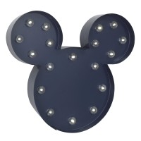 Disney Mickey Mouse Light Up Nursery Wall Decor With 2 Hour Timer Navy