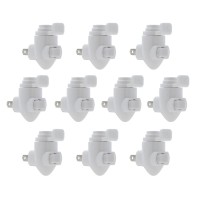 Plug In Night Light Module White Plastic Great For Making Your Own Decorative Night Lights Pack Of 10