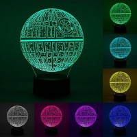 3D Night Light For Kids And Star Wars Fans, 3 Patterns And 16 Color Change Decor Lamp, Star Wars Toys For Kids, Birthday And Christmas Gifts For Boys Girls