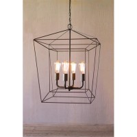 Square Iron Bar Pendant Light