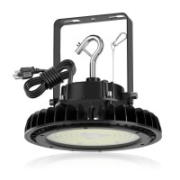 Adiding Led High Bay Light 200W, 34000Lm Bright Ufo Led Workshop Light 170Lm/W Ac100-277V 5000K Daylight Ul Dlc Listed With 6.56' Cable, Adjustable Bracket, Hanging Hook, Safe Rope For Shop, Gym, Barn