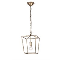 Maddox Collection Pendant D9.75 H14.5 Lt:1 Vintage Sliver Finish