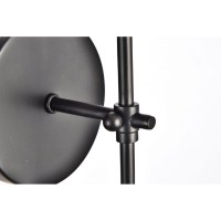 Mel Collection Wall Sconce D5.5 H15 Lt:1 Black Finish