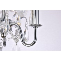 Kaede Collection Pendant D9.5 H12.2 Lt:3 Chrome Finish