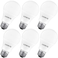 Luxrite A19 Led Light Bulb 100W Equivalent, 4000K Cool White Non-Dimmable, 1600 Lumens, Standard Led Bulb 15W, E26 Medium Base, Ul Listed, Perfect For Table Lamps And Home Lighting (6 Pack)