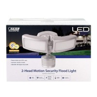 Feit Electric 73719 Motion Activated Dual Head Led Security Outdoor Light, 5000K Daylight