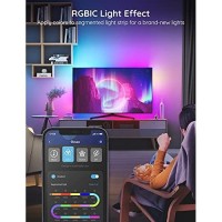 Govee Tv Led Backlight With App Control, Music Sync, Scene Modes, 6.56Ft With Rgbic Color Changing For 30-50 Inch Tvs, Usb Powered