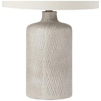 Signature Design By Ashley Linus Modern 25 Ceramic Table Lamp, Natural Stone Finish