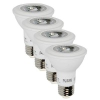 Sleeklighting Par 20, Led 7 Watt Dimmable Wide Flood Light Bulb(40), Cool White (4000K), 500 Lumens, E26 Medium Base, 50 Watt Equivalent, Ul Approved, Energy Star (Pack Of 4)