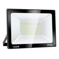 Solla 150W Led Flood Light Ip66 Waterproof 12000Lm 800W Equivalent Super Bright Outdoor Security Lights 3000K Warm White O