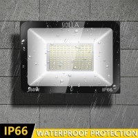 Solla 150W Led Flood Light Ip66 Waterproof 12000Lm 800W Equivalent Super Bright Outdoor Security Lights 3000K Warm White O