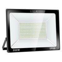 Solla 200W Led Flood Light, Ip66 Waterproof, 16000Lm, 1060W Equivalent, Super Bright Outdoor Security Lights, 6000K Daylight White, Floodlight Landscape Wall Lights