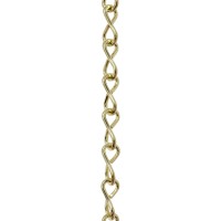 Rch Hardware Chs5016Pb3 14 Gauge Decorative Solid Steel Single Jack Fixture Chain 3 Foot Increments Polished Brass Fin