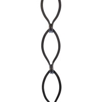 Rch Hardware Ch04Obb3 Decorative Oil Bronzed Black Solid Brass Chain For Hanging Lighting Sleek Ovals And Unwelded Links