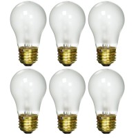 Sterl Lighting - 60 Watt A15 Appliance Refrigerator Light Bulb - Medium E26 Standard Household Base 120V Decorative Incandescent 3.34 Inch 530Lm 2700K Warm White Frost - 6 Pack