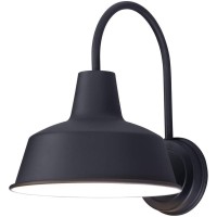 Maxim 35016Bk I Pier M Collection 13 Inch One-Light Outdoor Wall Sconce I In A Black Finish I 60 Watts I Modern Contemporary Light Fixture I Aluminum Housing I