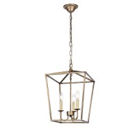 Maddox Collection Pendant D12.5 H18.25 Lt:3 Vintage Sliver Finish