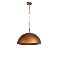 Merce Collection Pendant D20 H12.75 Lt:1 Manual Brass Finish