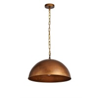 Merce Collection Pendant D20 H12.75 Lt:1 Manual Brass Finish