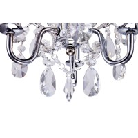 Karter Collection Pendant D9.5 H12.2 Lt:3 Chrome Finish