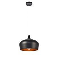 Nora Collection Pendant D11.5In H9In Lt:1 Black Finish