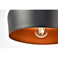 Nora Collection Pendant D11.5In H9In Lt:1 Black Finish