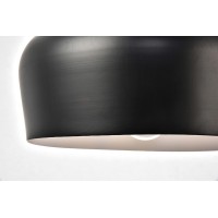 Set the right mood in a kitchen office or bedroom with Nora collection hanging lights Sleek teardrop shaped or larger chaliceshaped aluminum shades come in a sexy matteblack finish larger lamps feature a wood detail Contrasting white finish on the inside 