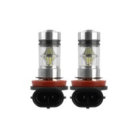 2Pcs 1000Lm 100W H8/H9/H11 Led Fog Drl Light Bulb Ip65 Water-Resistant 360 Beam Angle 6000K White