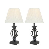 Aspen Creative 40112-02 17 12 High Traditional Wire Table Lamp, Black