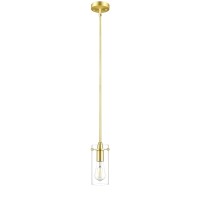 Linea Di Liara Effimero Modern Gold Pendant Light Fixtures Over Kitchen Island Sink Lighting Ceiling Hanging Farmhouse Metal Industrial Mini Pendant Lighting Small Clear Glass Shade