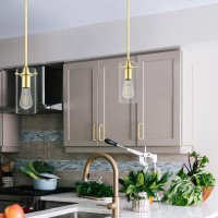 Linea Di Liara Effimero Modern Gold Pendant Light Fixtures Over Kitchen Island Sink Lighting Ceiling Hanging Farmhouse Metal Industrial Mini Pendant Lighting Small Clear Glass Shade