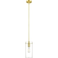 Satin Brass Pendant Lights Kitchen Island Large Clear Glass Pendant Light Fixture