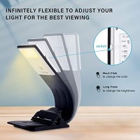 Vekkia Bookmark Book Light, Clip On Reading Lights For Books In Bed, Infinite Brightness Levels, Soft Light Easy For Eyes, Built-In Usb Cable Easy Charge. Perfect For Readers & Kids