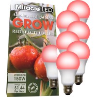 Miracleled Red Spectrum Led Grow Light Replaces 150W (6-Pack)