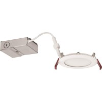 Lithonia Lighting Wf4 Led 30K Mvolt Mw M6 Dimmable Recessed Ceiling Light, 3000K, White