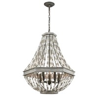 Summerton 24'' Wide 5-Light Chandelier - Washed Gray