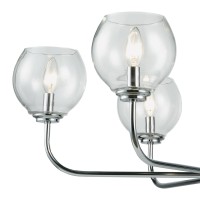 Emory 6 Chandelier Polished Chrome