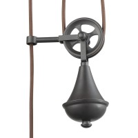 Spindle Wheel 1 Pendant Oil Rubbed Bronze