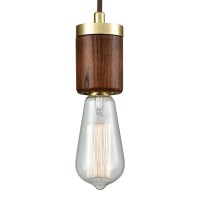 Socketholder 1 Pendant Satin Brass