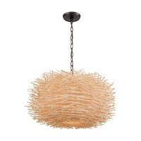 Bamboo Nest 3 Pendant Oil Rubbed Bronze